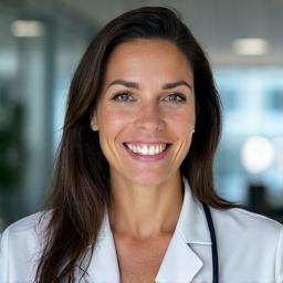 Portrait de la Dr. Camille Bernard, CMO de Santé Lumina.