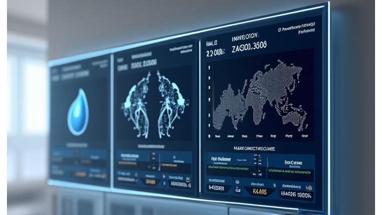 Interface utilisateur affichant des graphiques de performance algorithmique pour le diabète, le cancer et les maladies cardiovasculaires, avec des onglets pour chaque pathologie.