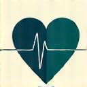 Icône de coeur avec onde ECG