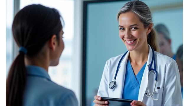 Interface de consultation en ligne Santé Lumina avec un médecin et un patient, illustrant la facilité d'utilisation de la plateforme de télémédecine