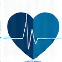 Icône stylisée d'un cœur avec un ECG, symbolisant l'insuffisance cardiaque.